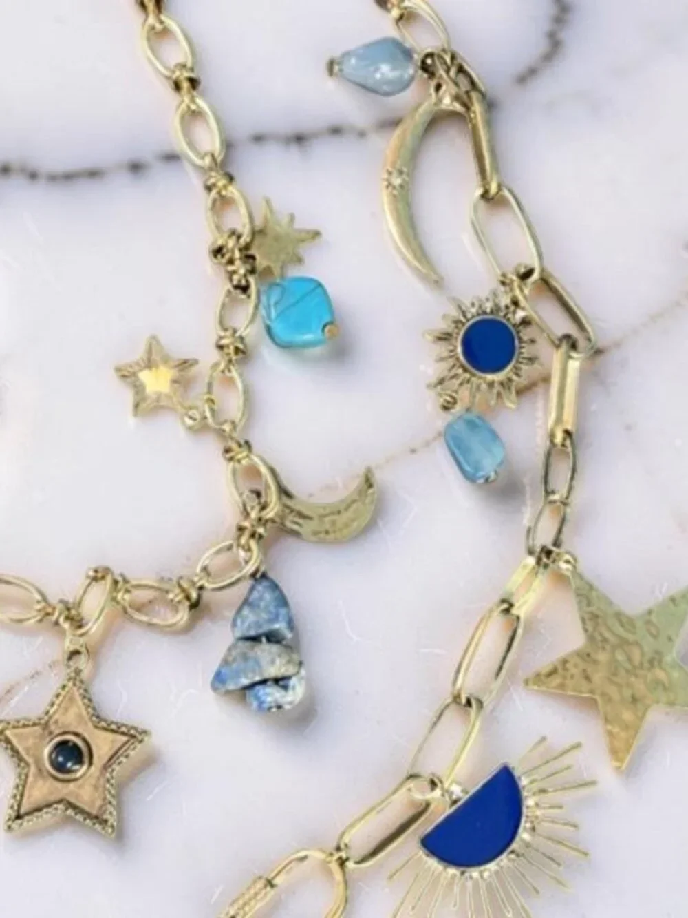 NWOT Free People Maxamillion Charm Necklace in Stargirl